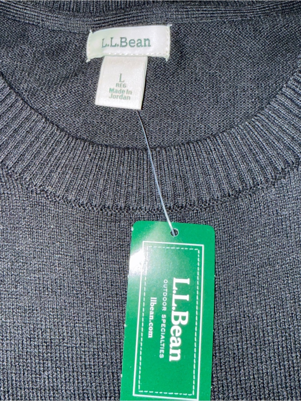 L.L. Bean Women’s Crewneck Sweater - Black Size L - Picture 8 of 8